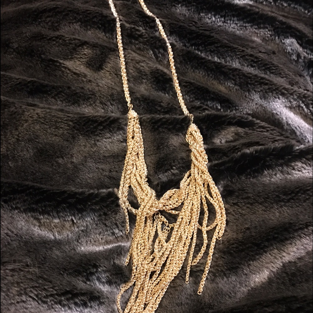 Kendra Scott Gold Multi-Strand Tassel Necklace